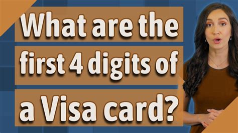 visa first four digits